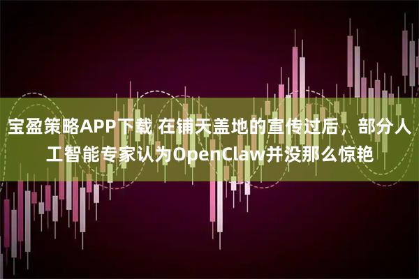 宝盈策略APP下载 在铺天盖地的宣传过后，部分人工智能专家认为OpenClaw并没那么惊艳